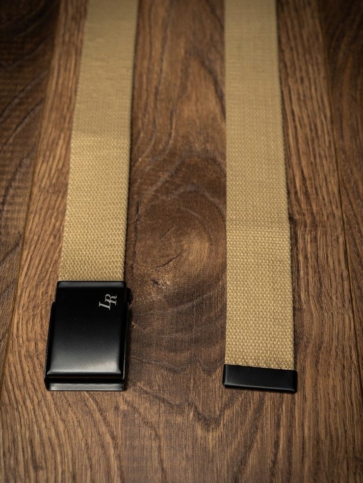 Pánský pletený opasek Loren - světlý