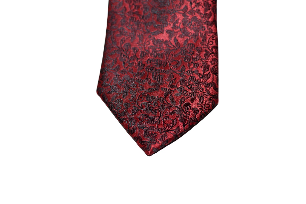 Vzorovaná červená kravata