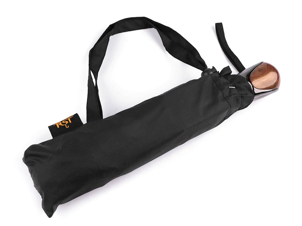 Pánský skládací vystřelovací deštník - černý