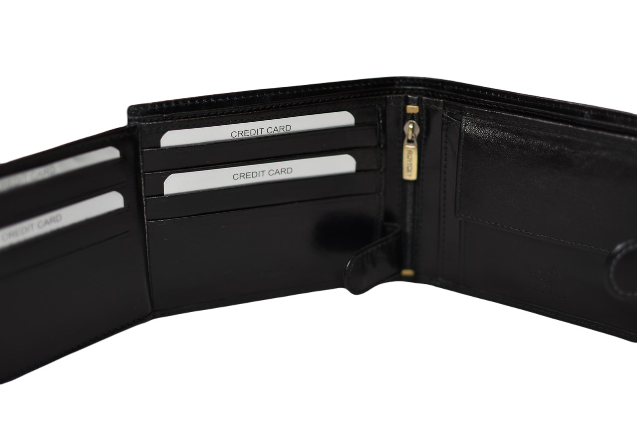 Pánská kožená peněženka Rovicky černá