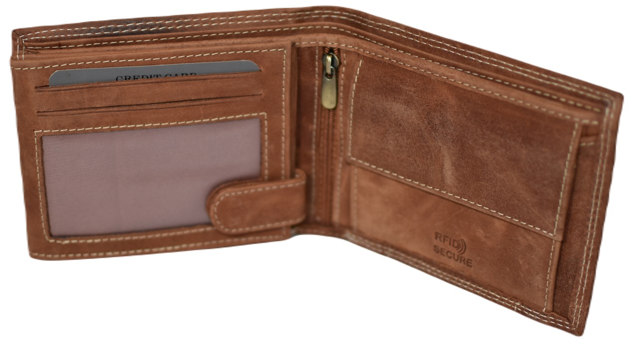 Pánská kožená peněženka ALWAYS WILD světle hnědá