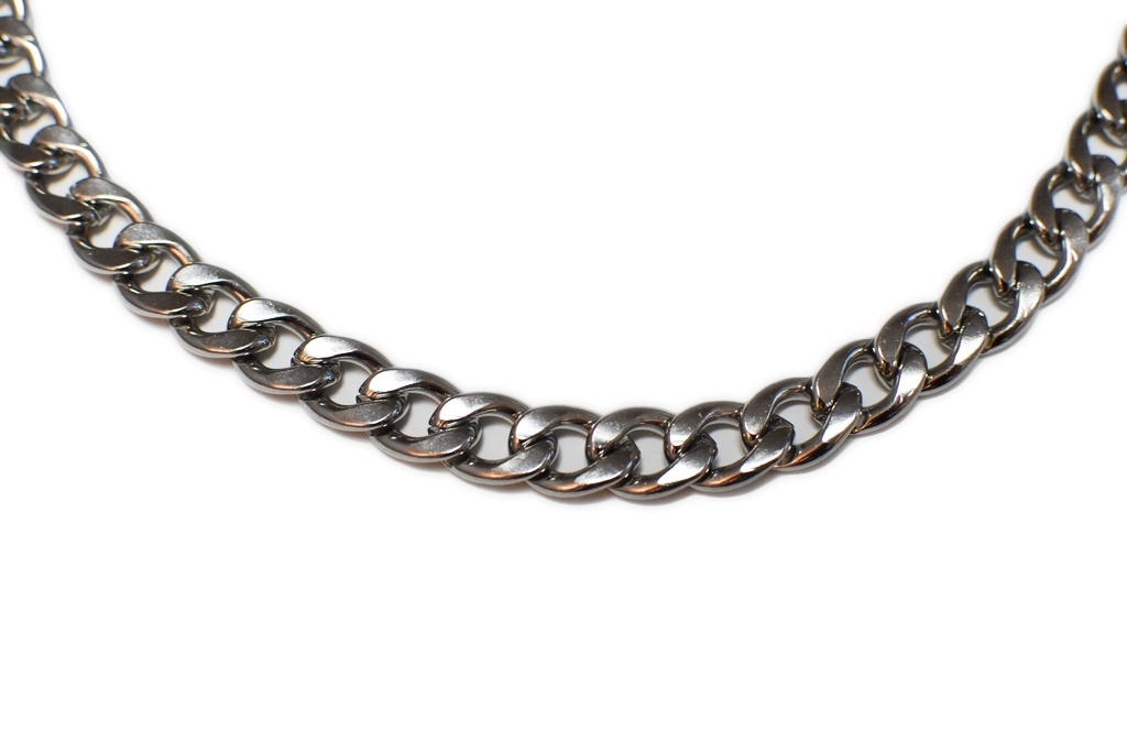 12mm ocelový řetízek stříbrné barvy