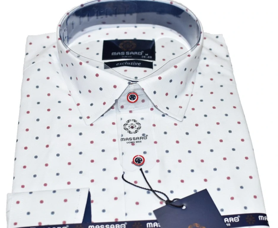 Pánská košile Massaro Slim Fit - Floral Charm