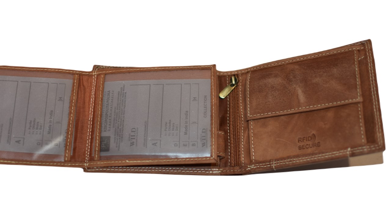 Pánská kožená peněženka ALWAYS WILD světle hnědá