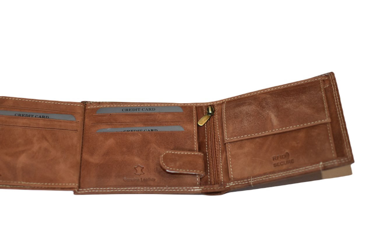 Pánská kožená peněženka ALWAYS WILD světle hnědá