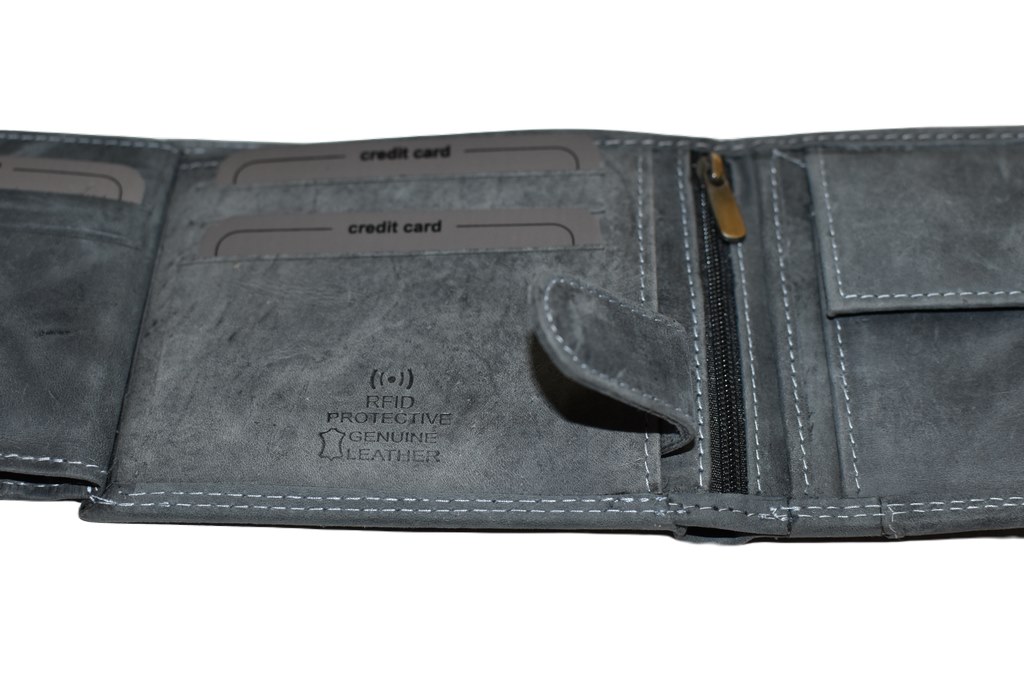 Šedá pánská kožená peněženka ALWAYS WILD