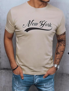 Béžové tričko New York