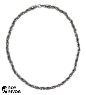 8mm ocelový náhrdelník stříbrné barvy | Roy Rivog