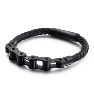 Moderní náramek s řetězem (Black)