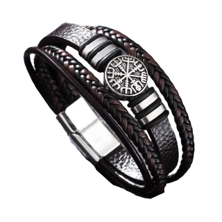 Náramek Viking Shield Brown