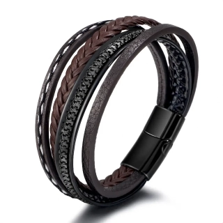 Pánský náramek Shadow Forge Brown