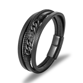 Pánský náramek Navigator Black