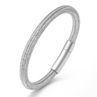 Náramek Silver Steel Weave